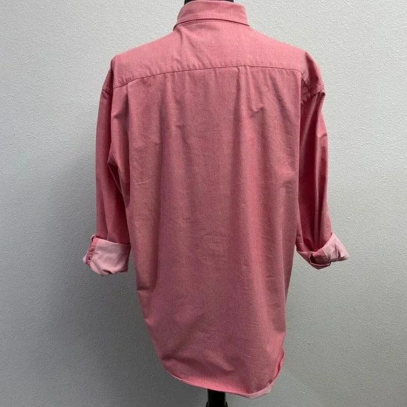 UNTUCKit Mens Red Long Sleeve Button Down Shirt XLarge Cotton Casual READ - Picture 3 of 6